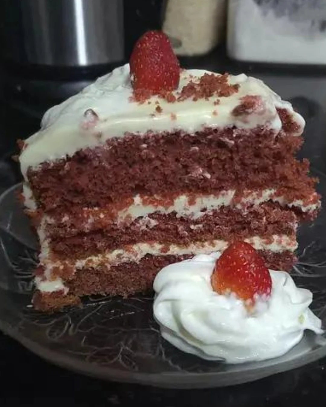 Indulgent Red Velvet Oreo Cheesecake Recipe finished dish