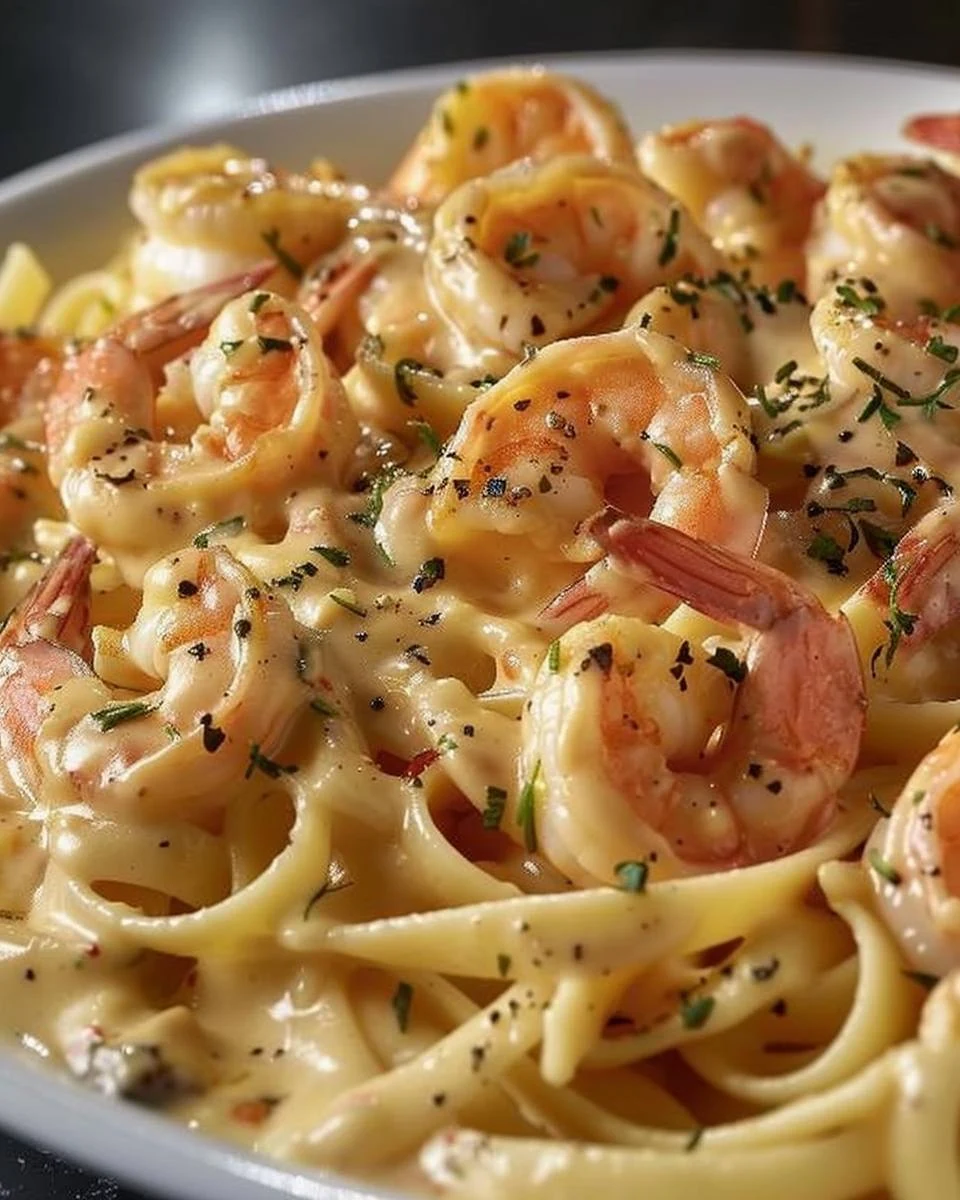 Indulgent Shrimp Crab Pasta with Creamy Cajun Sauce finished dish