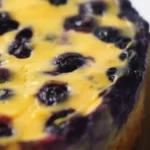 Irresistible Apple Blackberry Custard Croissant Cake Recipe finished dish