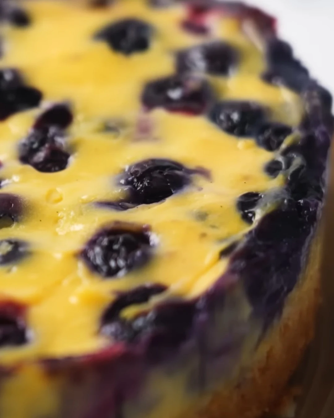 Irresistible Apple Blackberry Custard Croissant Cake Recipe finished dish