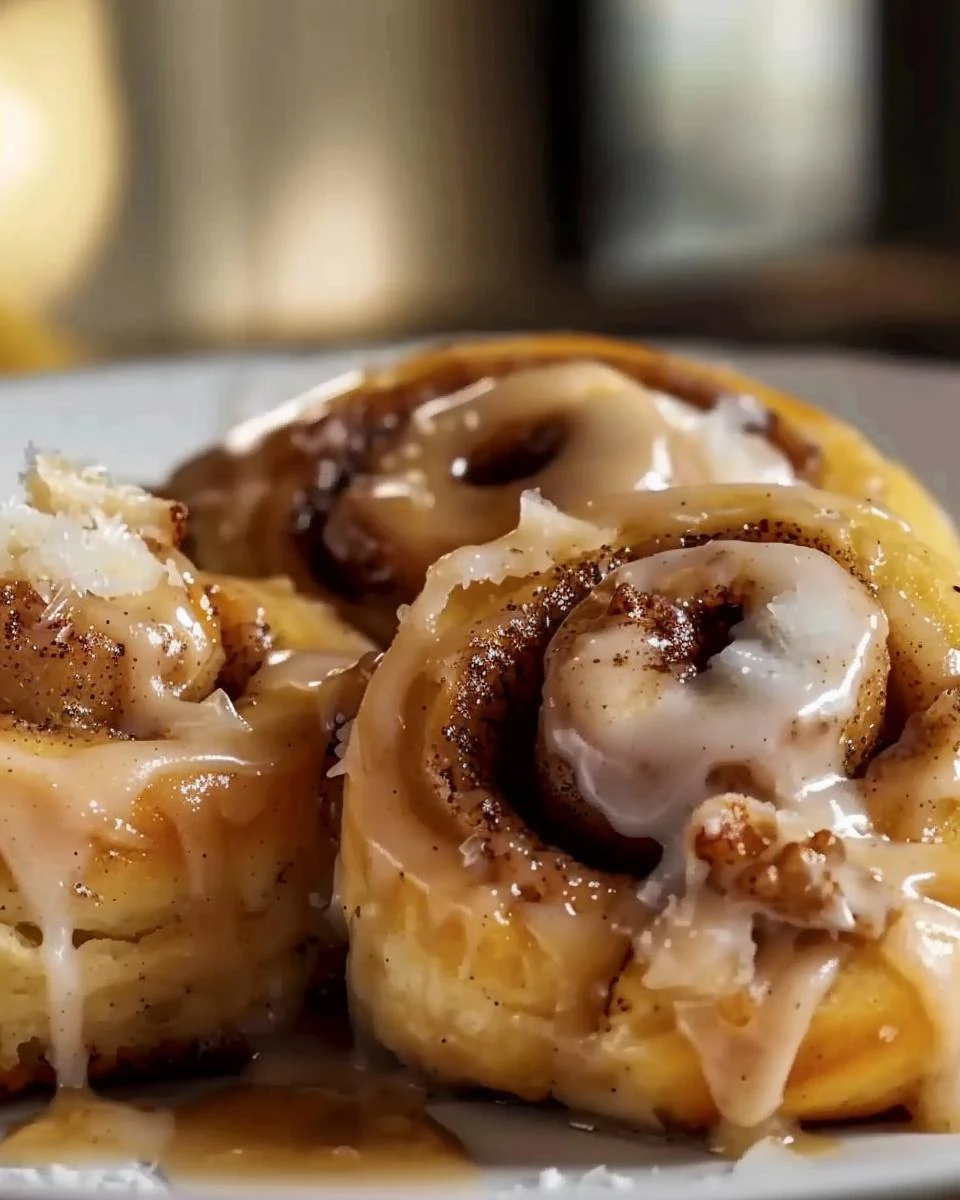 Irresistible Banana Bread Cinnamon Rolls Recipe finished dish
