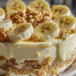 Irresistible Banana Pudding Crunch Cheesecake Recipe finished dish
