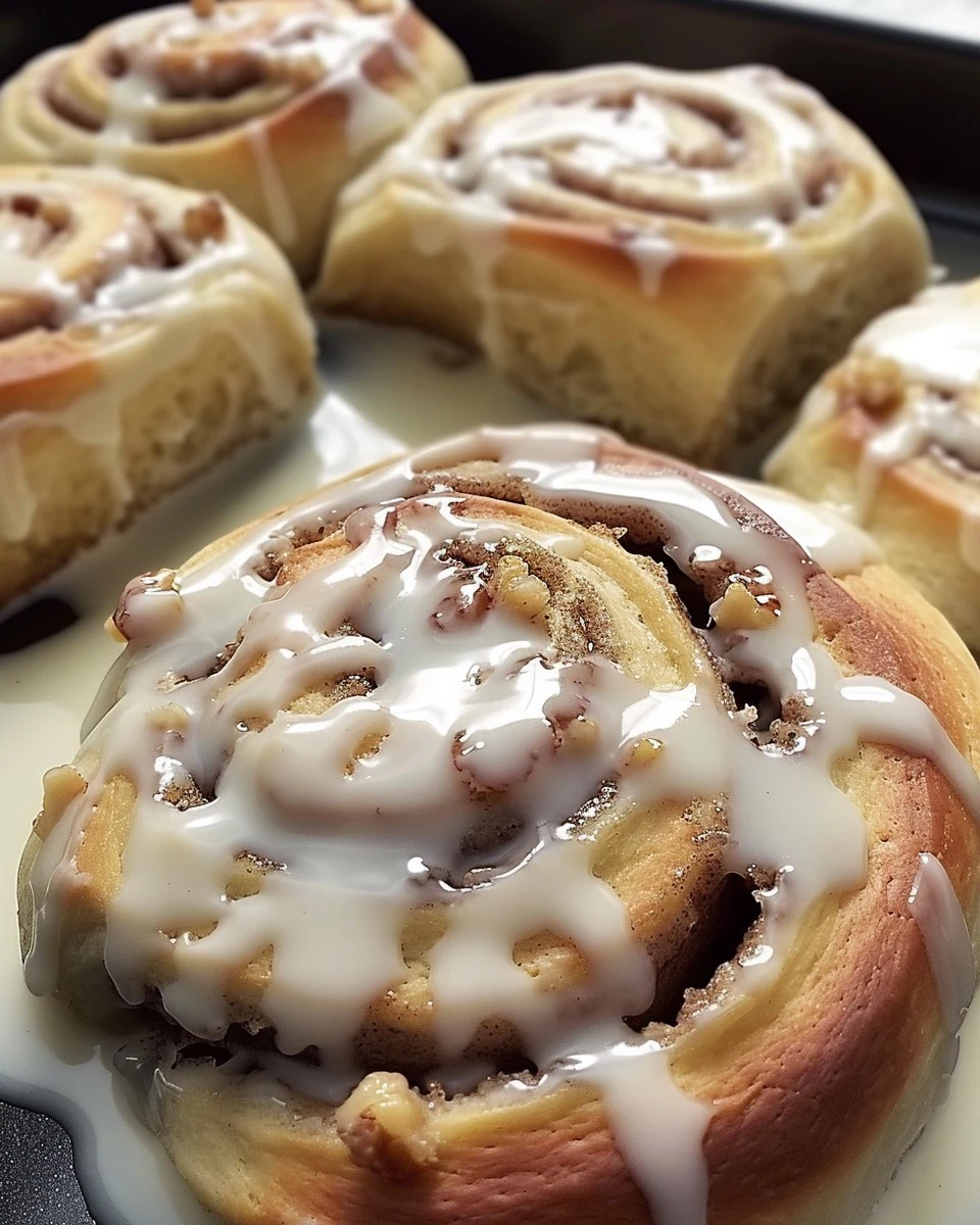 Irresistible Bisquick Cinnamon Rolls - OMG DONT LOSE IT finished dish