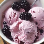 Irresistible Blackcurrant No-Churn Ice Cream Recipe finished dish