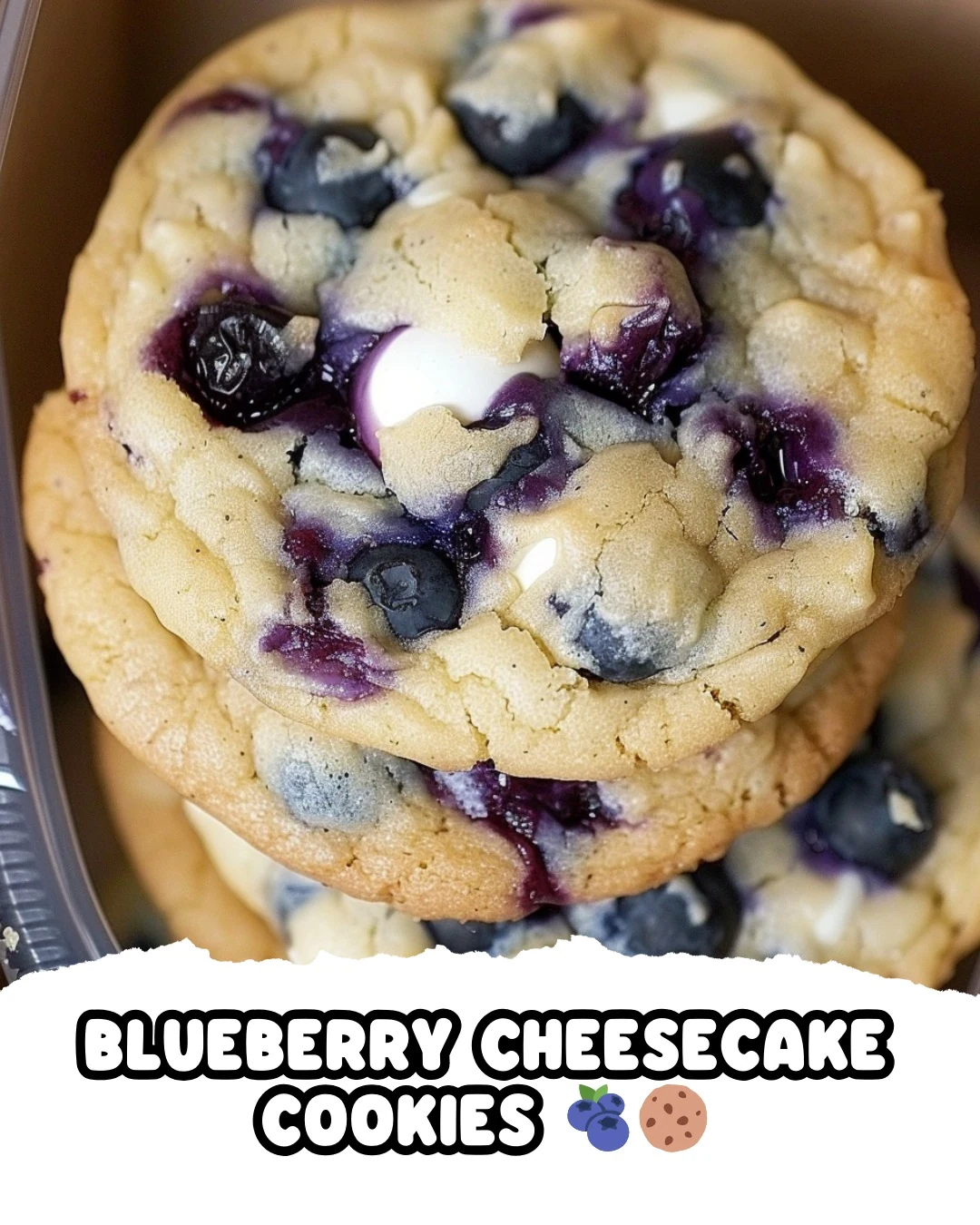 Irresistible Blueberry Cheesecake Cookies Recipe finished dish