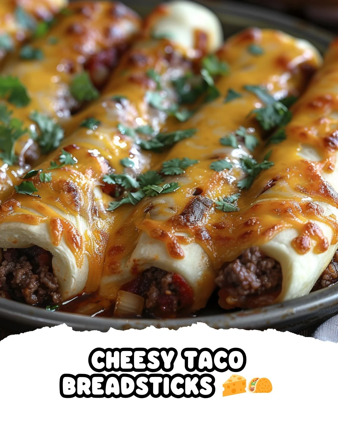 Irresistible Cheesy Taco Breadsticks Recipe finished dish