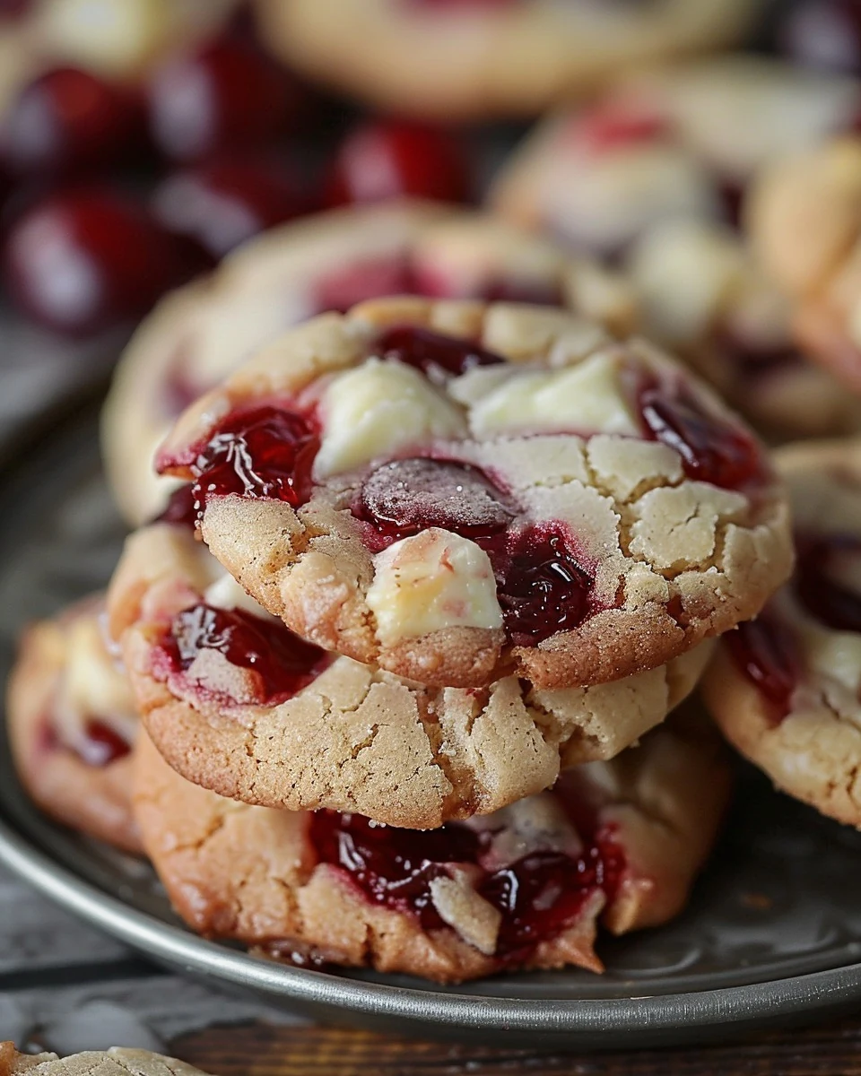Irresistible Cherry Cheesecake Cookies Recipe finished dish