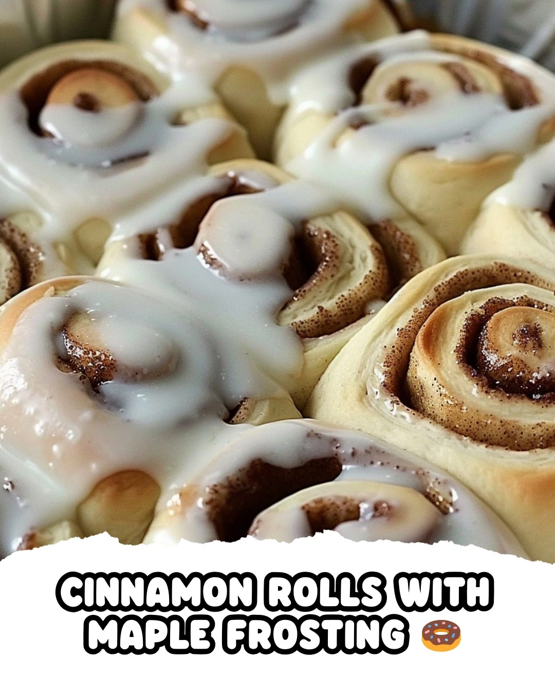 Cinnamon Rolls with Maple Frosting