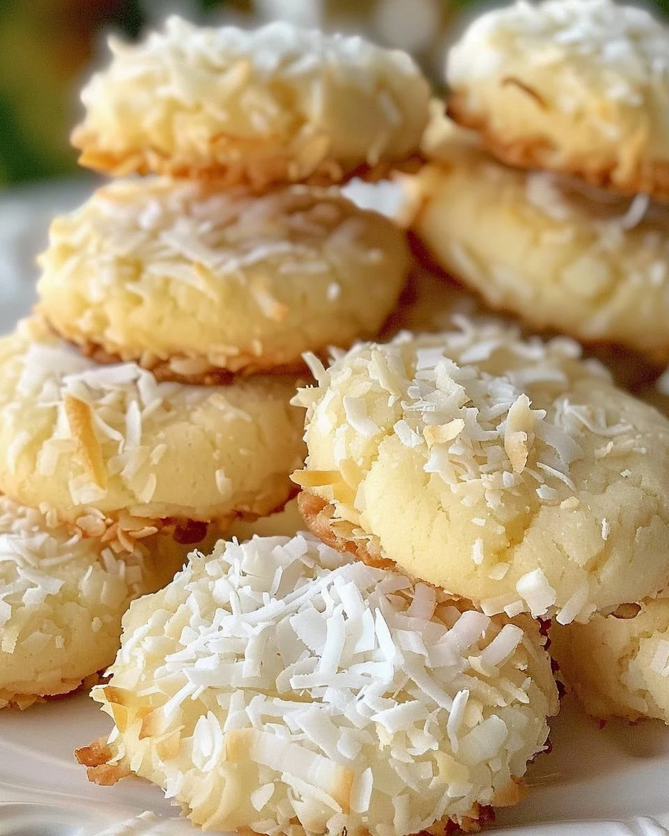 Irresistible Coconut Meltaway Cookies Recipe finished dish