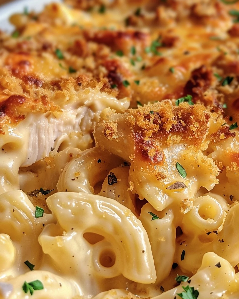 Irresistible Crack Chicken Macaroni and Cheese Recipe finished dish