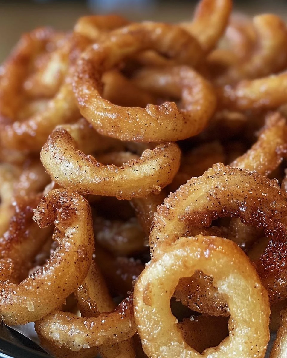 Irresistible Crispy Apple Cinnamon Curly Fries Recipe finished dish