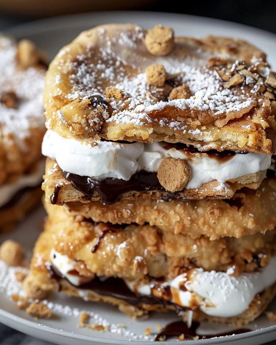 Irresistible DEEP FRIED SMORES Recipe You Must Try finished dish