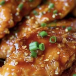 Irresistible Double Crunch Honey Garlic Chicken Breasts Recipe finished dish