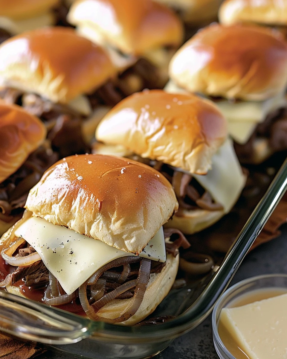 Irresistible French Dip Sliders Recipe for Any Occasion finished dish