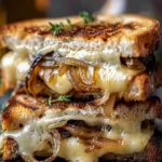 Irresistible French Onion Grilled Cheese Delight Recipe finished dish