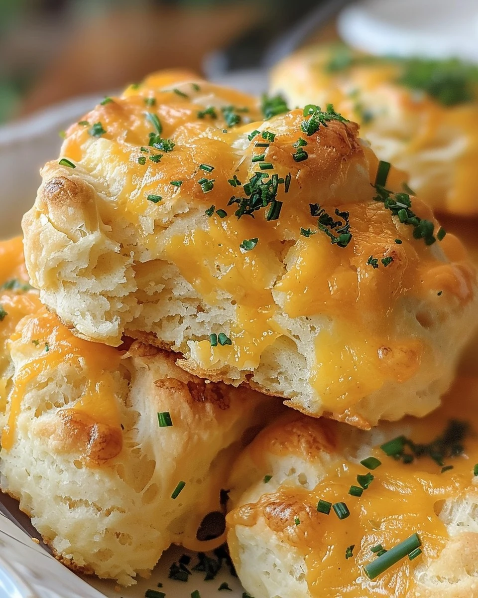 Irresistible Garlic Cheddar Biscuits Garlic Cheese Bombs Recipe finished dish