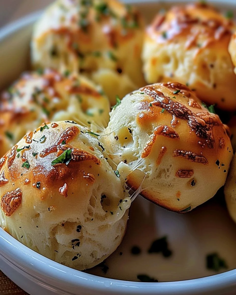 Irresistible Garlic Mozzarella Biscuit Bombs Recipe finished dish