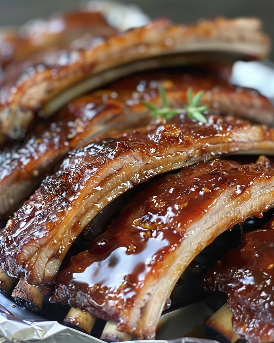 Irresistible Honey Garlic Ribs Recipe for a Flavorful Feast finished dish