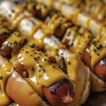 Irresistible Honey-Mustard Hot Dogs Recipe finished dish