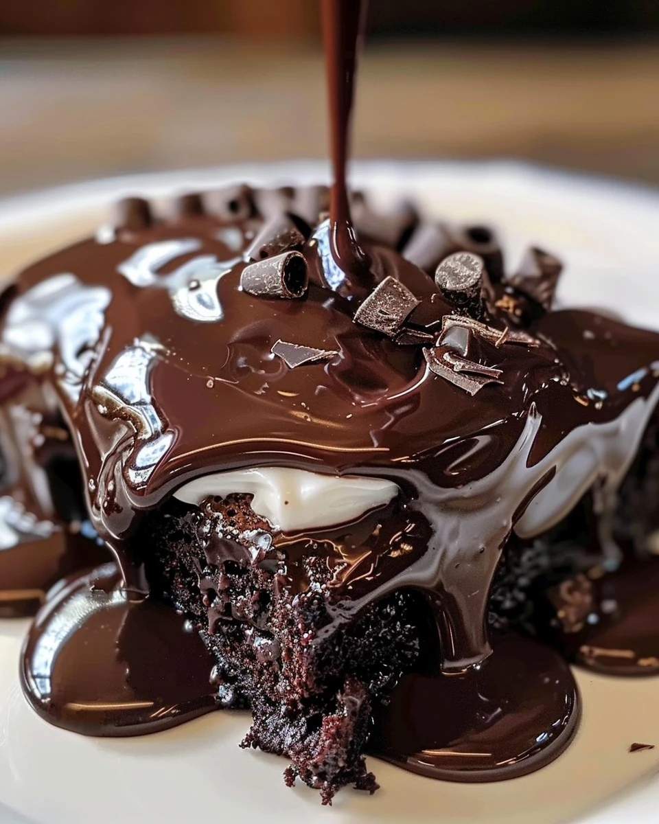 Irresistible Hot Fudge Chocolate Pudding Cake Recipe finished dish