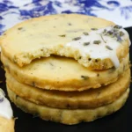 Irresistible Iced Lemon Lavender Shortbread Cookies finished dish
