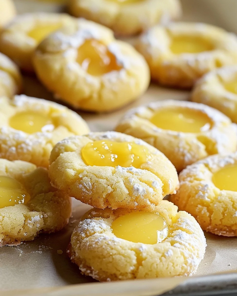 Irresistible Lemon Curd Thumbprint Cookies A Tangy Sweet Delight finished dish
