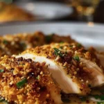 Irresistible Longhorn Garlic Parmesan Crusted Chicken Recipe finished dish