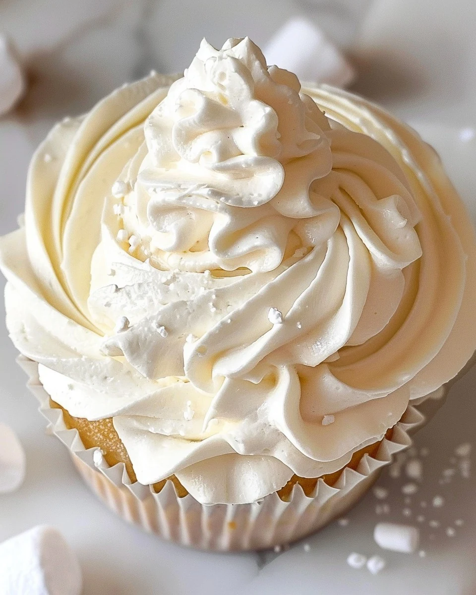 Irresistible Marshmallow Buttercream Frosting Recipe finished dish