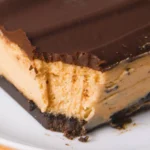 Irresistible No-Bake Buckeye Cheesecake Bars Recipe finished dish