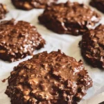 Irresistible No-Bake Chocolate Peanut Butter Cookies finished dish