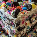 Irresistible No-Bake Funfetti Icebox Cake Recipe finished dish