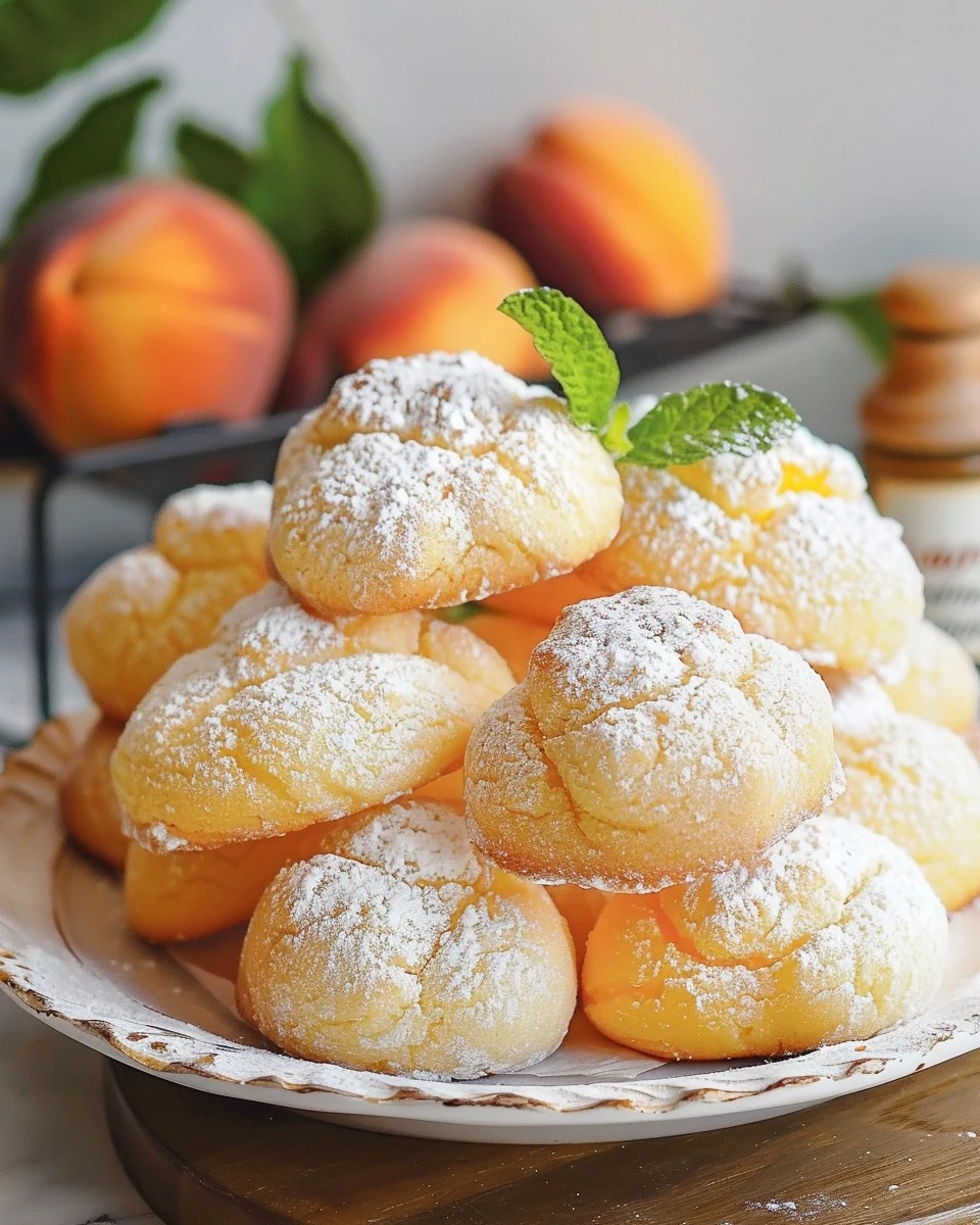 Irresistible Orange-Infused Sweet Ricotta Peach Cookies finished dish