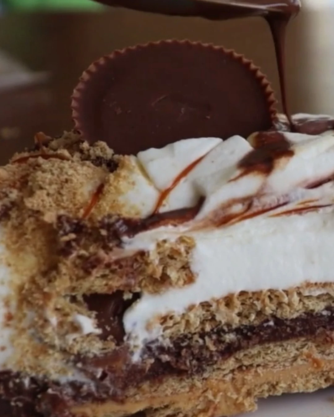 Irresistible Peanut Butter Icebox Cake Recipe finished dish