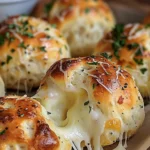 Irresistible Pillsbury Biscuit Garlic Butter Cheese Bombs finished dish