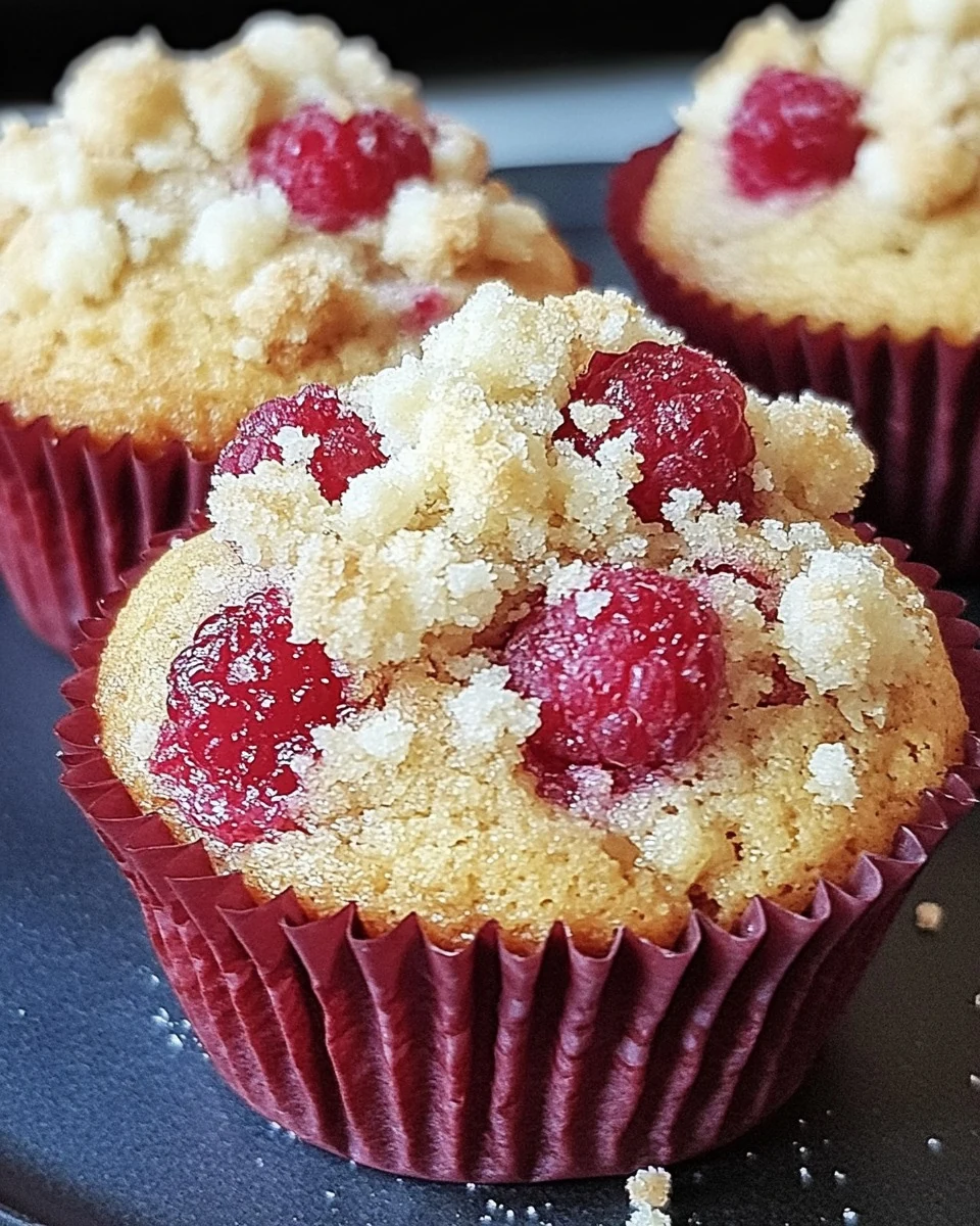 Irresistible Raspberry White Chocolate Crumble Muffins Recipe