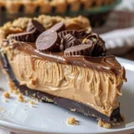 Irresistible Reese's Peanut Butter Cup Pie Recipe finished dish