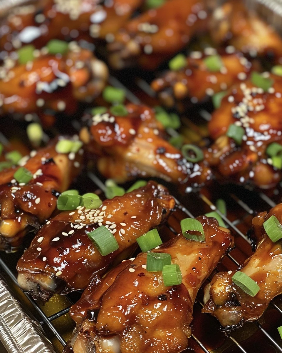 Irresistible Sticky Blackberry Honey Hot Wings Recipe finished dish