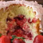 Irresistible Strawberry Buttermilk Pound Cake Recipe finished dish