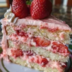 Irresistible Strawberry Dream Cake Recipe to Try finished dish