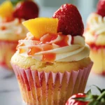 Irresistible Strawberry Mango Margarita Cupcakes Recipe finished dish