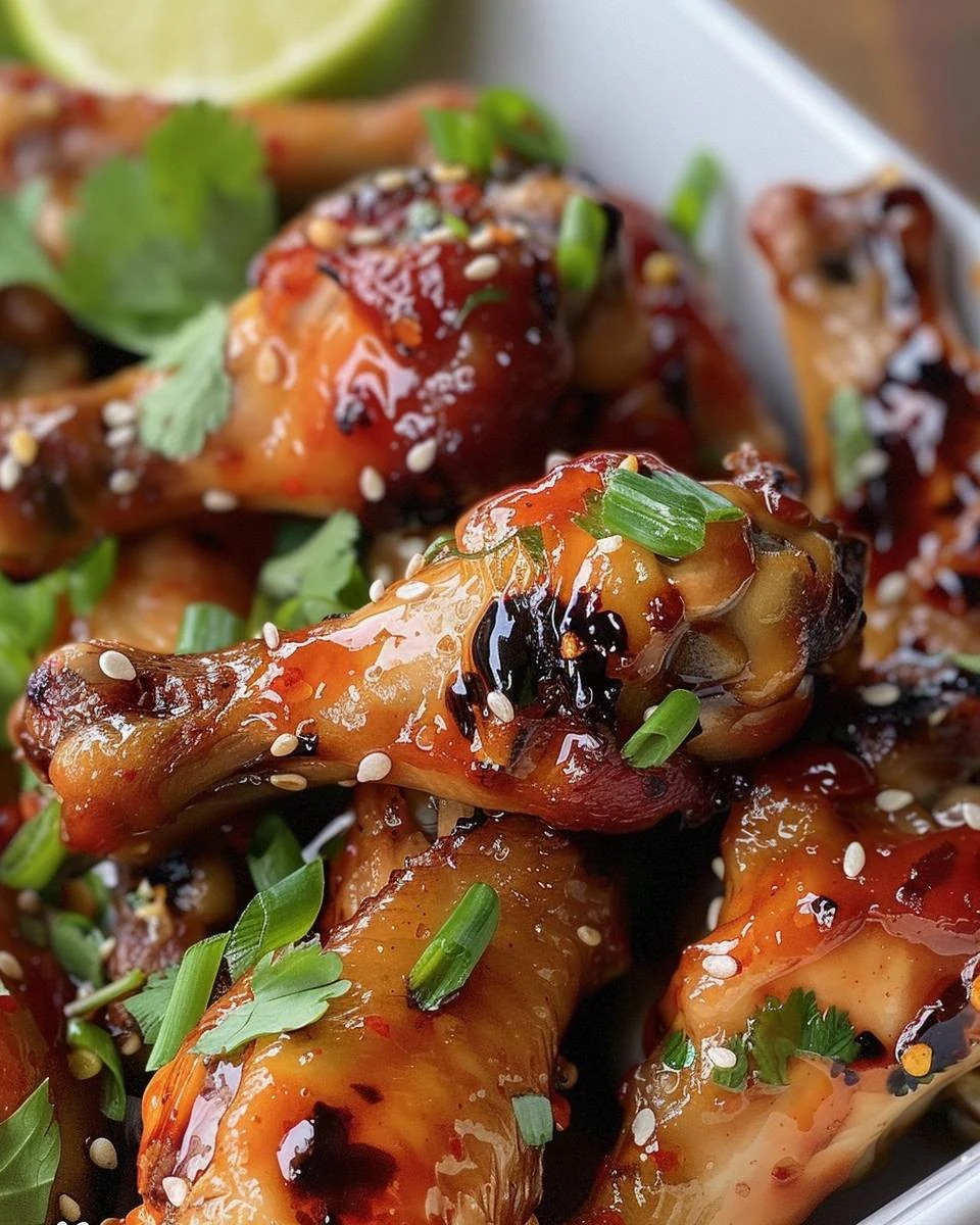 Irresistible Thai Chicken Wings Recipe finished dish