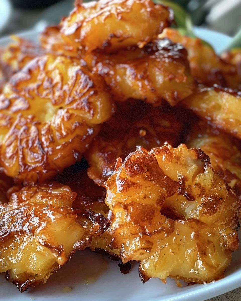 Irresistible Tropical Bliss Pineapple Fritters Recipe finished dish