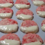 Irresistible White Chocolate Cherry Shortbread Cookies finished dish