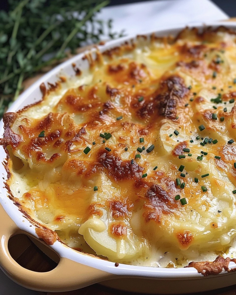 Irresistibly Cheesy Baked Potatoes Recipe finished dish