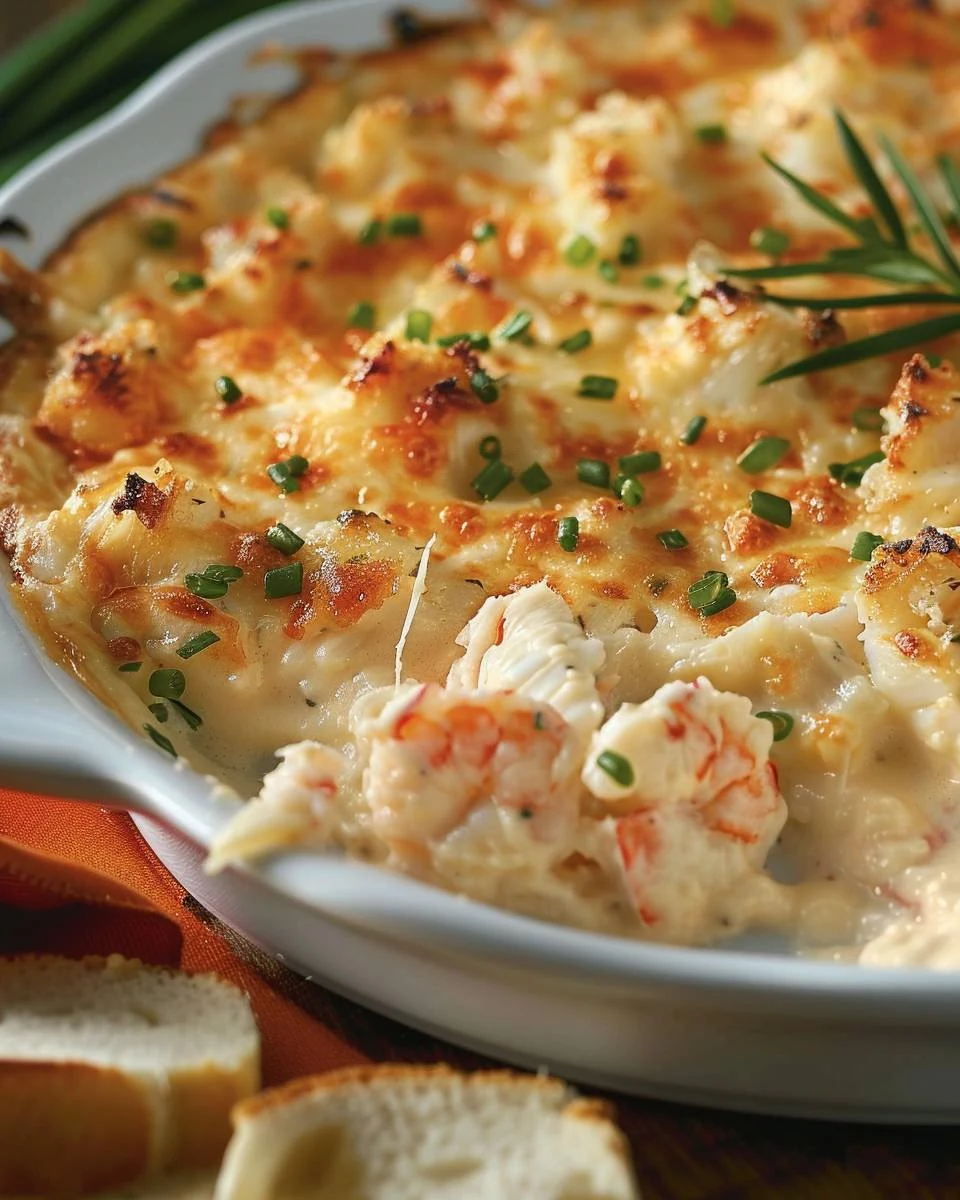 Irresistibly Creamy Hot Crab Dip Recipe finished dish