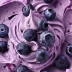 Luscious Blueberry Cream Cheese Frosting Recipe finished dish
