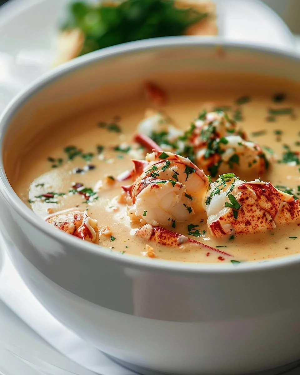 Luxurious Creamy Lobster Bisque Recipe for You finished dish