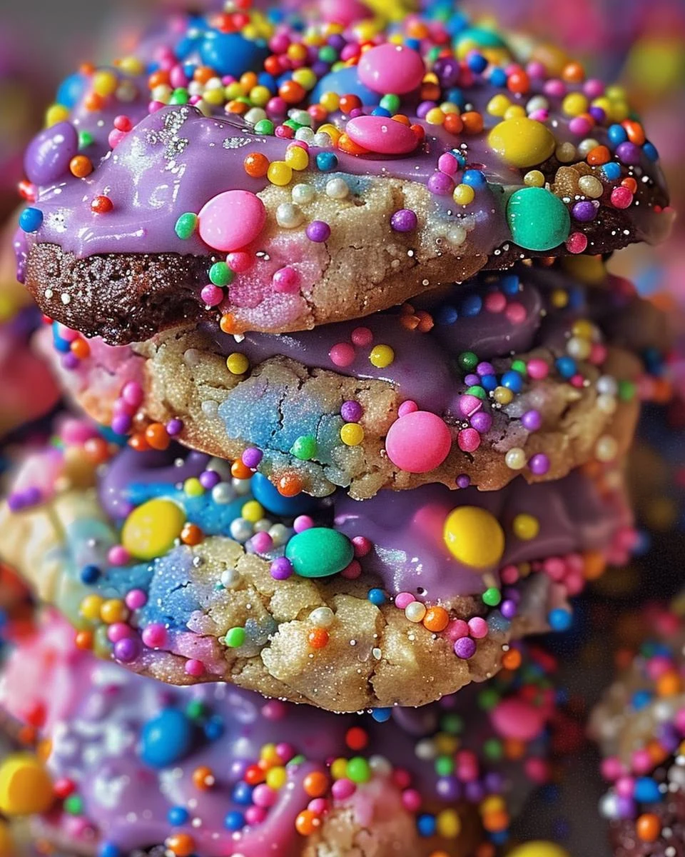 Magical Unicorn Poop Cookies Recipe You’ll Love finished dish