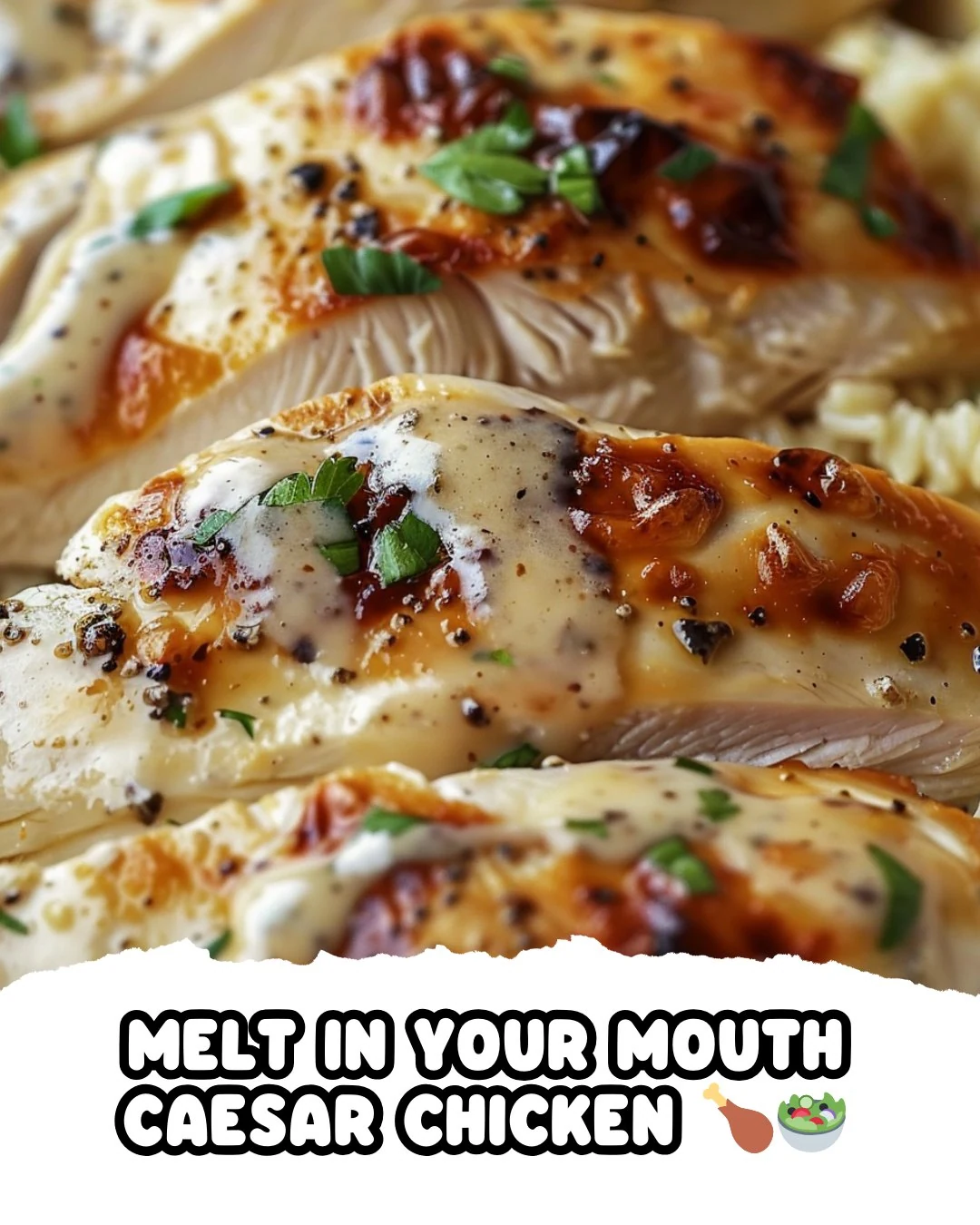 Melt In Your Mouth Caesar Chicken Recipe to Try Today finished dish