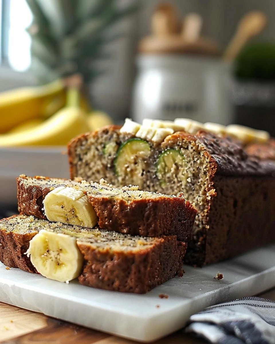 Moist and Delicious Banana Zucchini Bread Recipe finished dish